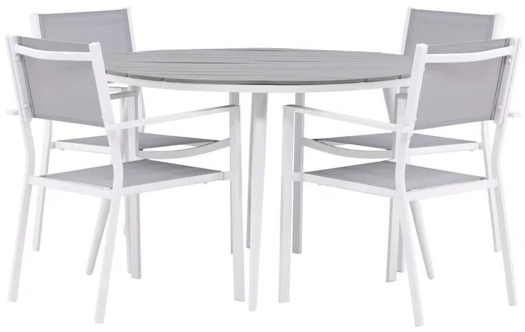Σετ Τραπέζι και καρέκλες Dallas 4088, Polyξύλο, Μέταλλο, Ύφασμα | Epipla1.gr