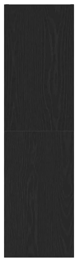 vidaXL Τηλεοπτική Κάβα Τοίχου Επιτοίχιο Μαύρη Οξυά 30,5 x 30 x 110 εκ.