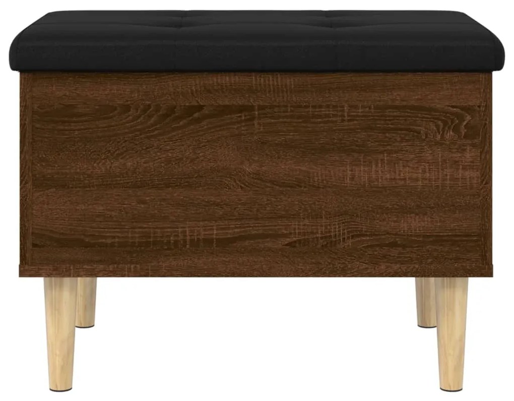 vidaXL Παγκάκι Αποθήκευσης Καφέ Δρυς 62x42x46 εκ. από Επεξ. Ξύλο