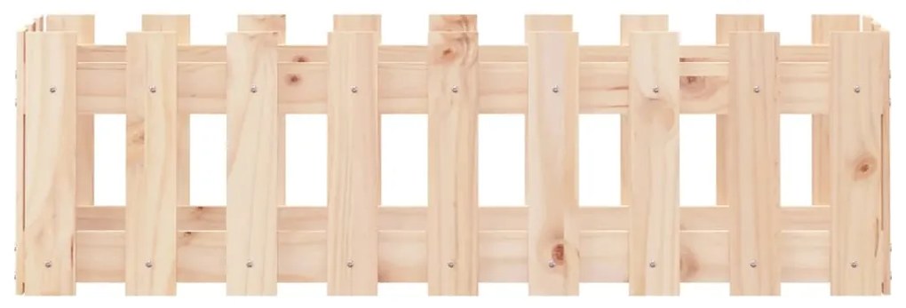 vidaXL Ζαρντινιέρα Υπερυψωμένη Σχ Φράχτη 100 x 30 x 30 εκ. Μασίφ Πεύκο