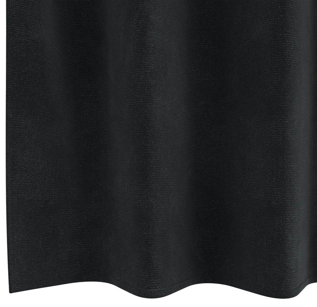 vidaXL Curtains Blackout με Eyelets 2 τεμαχίων Μαύρο Βελούδο