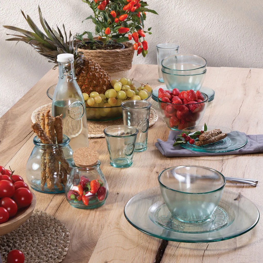 Πιάτο Authentic Natural Ανακυκλωμένο Γυαλί  20cm - Nef-Nef Homeware