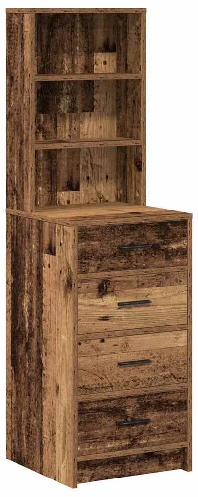 vidaXL Highboard Παλαιό ξύλο 40 x 41 x 135 εκ. Επεξεργασμένο ξύλο