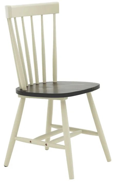 Intrahome Καρέκλα Larus Intrahome φυσικό ξύλo rubberwood ανθρακί-λευκό 50x49x90εκ. | SKU: INTRAPA-361111117