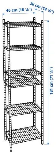 OMAR 1 τμήμα ραφιών 198.290.90