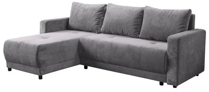 Γωνιακός Καναπές - Κρεβάτι Cloud Σκούρο Γκρί 230x155x80 εκ. 230x155x80 εκ.