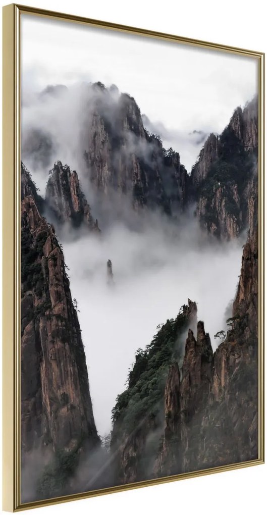 Αφίσα - Misty Valley - 30x45 - Χρυσό - Χωρίς πασπαρτού