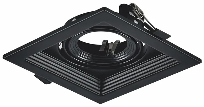 BLACK COLOR SPOT 1xGU10 130x130 ACA XMGU1B