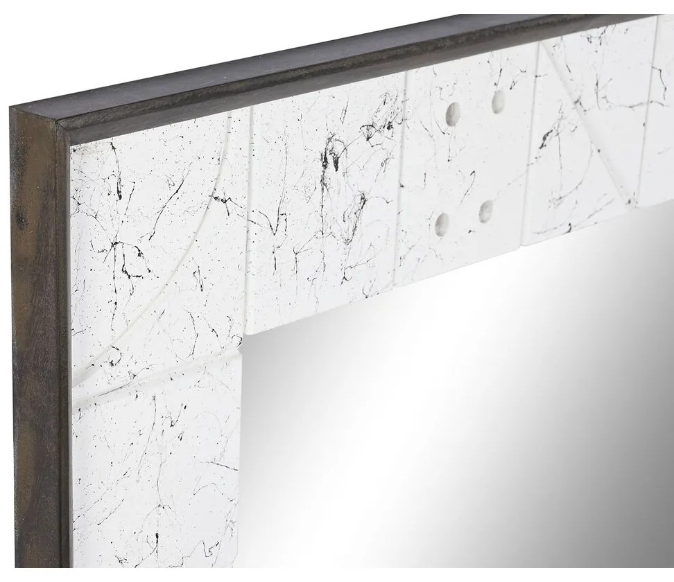 Τοίχο καθρέφτη DKD Home Decor Λευκό Σύγχρονη 130 x 4 x 70 cm