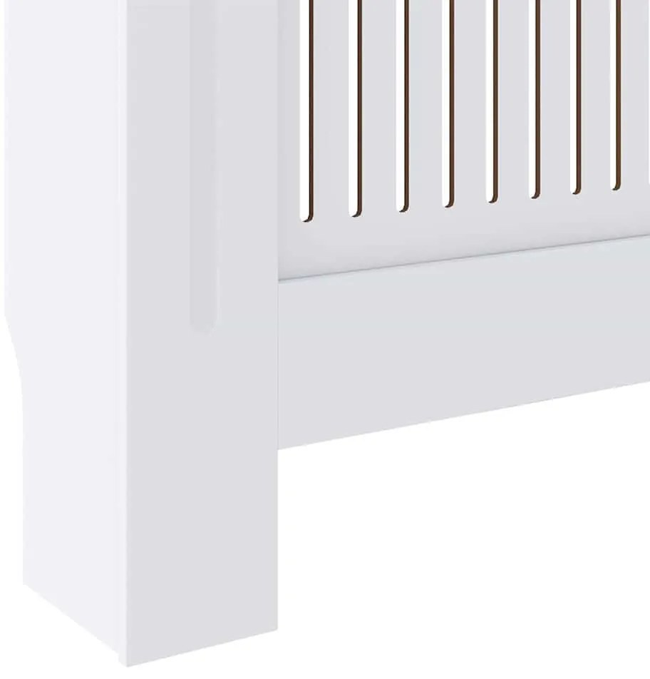 vidaXL Καπάκι Καλοριφέρ 2 pcs Λευκό 205 x 20,5 x 81,5 εκ.