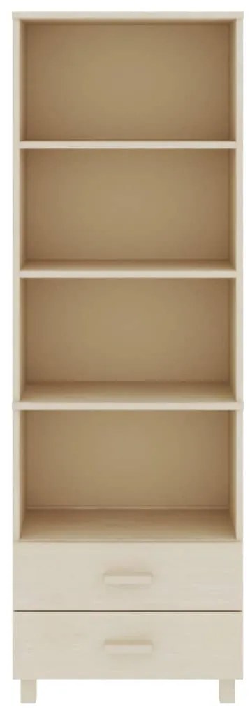 vidaXL Ραφιέρα HAMAR Καφέ Μελί 60 x 35 x 180 εκ. Μασίφ Ξύλο Πεύκου