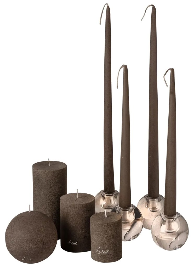 Taper Candle Eladro 40cm σετ 2 τεμαχίων Velvet - Luz your senses 238.54-54