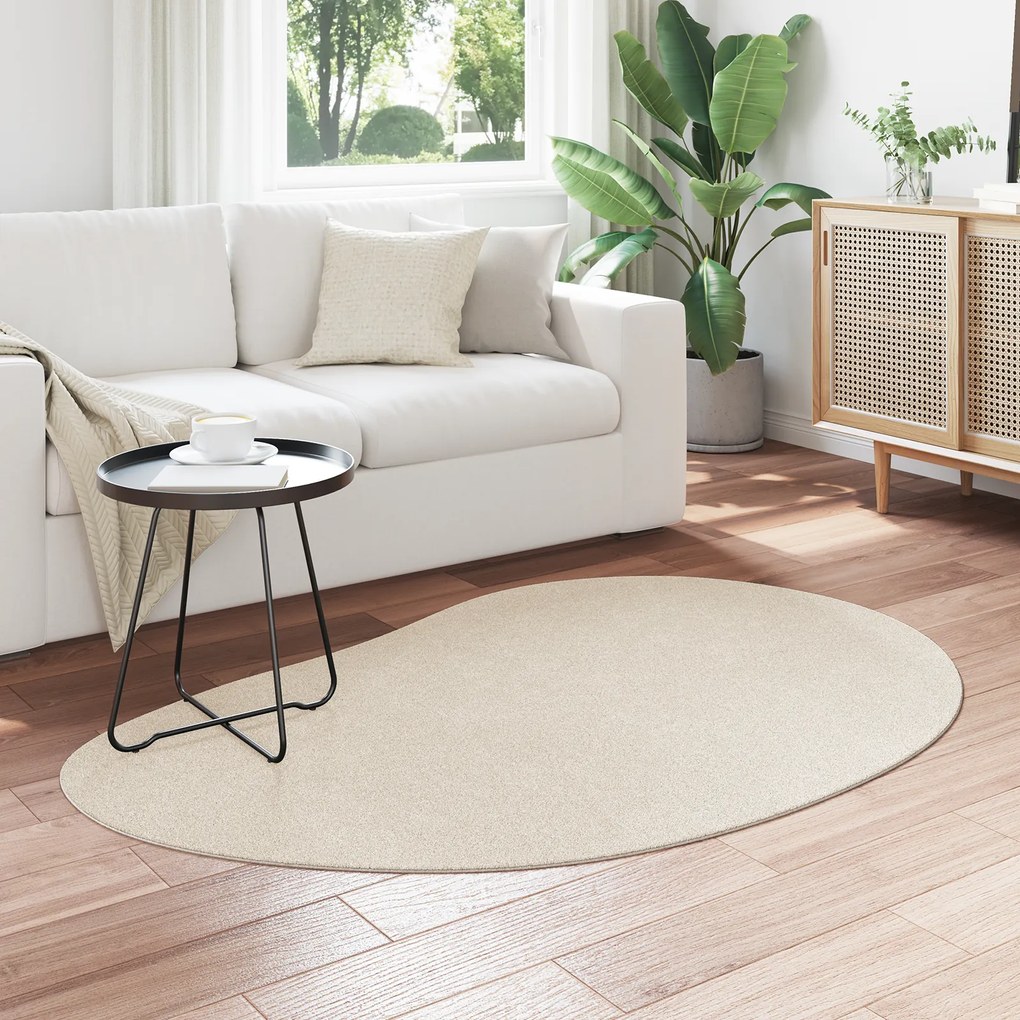 vidaXL Χαλιά Χώρου Μπεζ 120x170 εκ. Πολυεστέρα Αντιολισθητικά