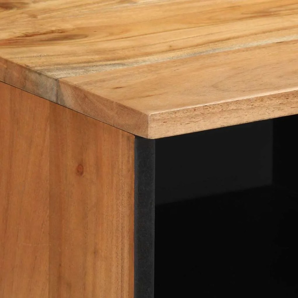 vidaXL Ντουλάπα Τηλεόρασης Καφέ 100 x 33.5 x 46 εκ Μασίφ ξύλο ακακίας