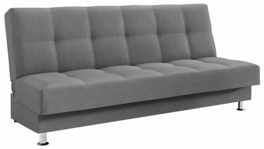 Καναπές κρεβάτι Columbus 210, Αριθμός θέσεων: 3, Αποθηκευτικός χώρος, Γκρι, 90x193x85cm, 51 kg, Πόδια: Πλαστική ύλη | Epipla1.gr