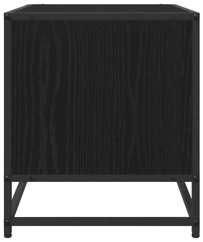 vidaXL Ντουλάπι TV Μαύρη δρυς 61 x 40 x 46 εκ Επεξεργασμένο ξύλο