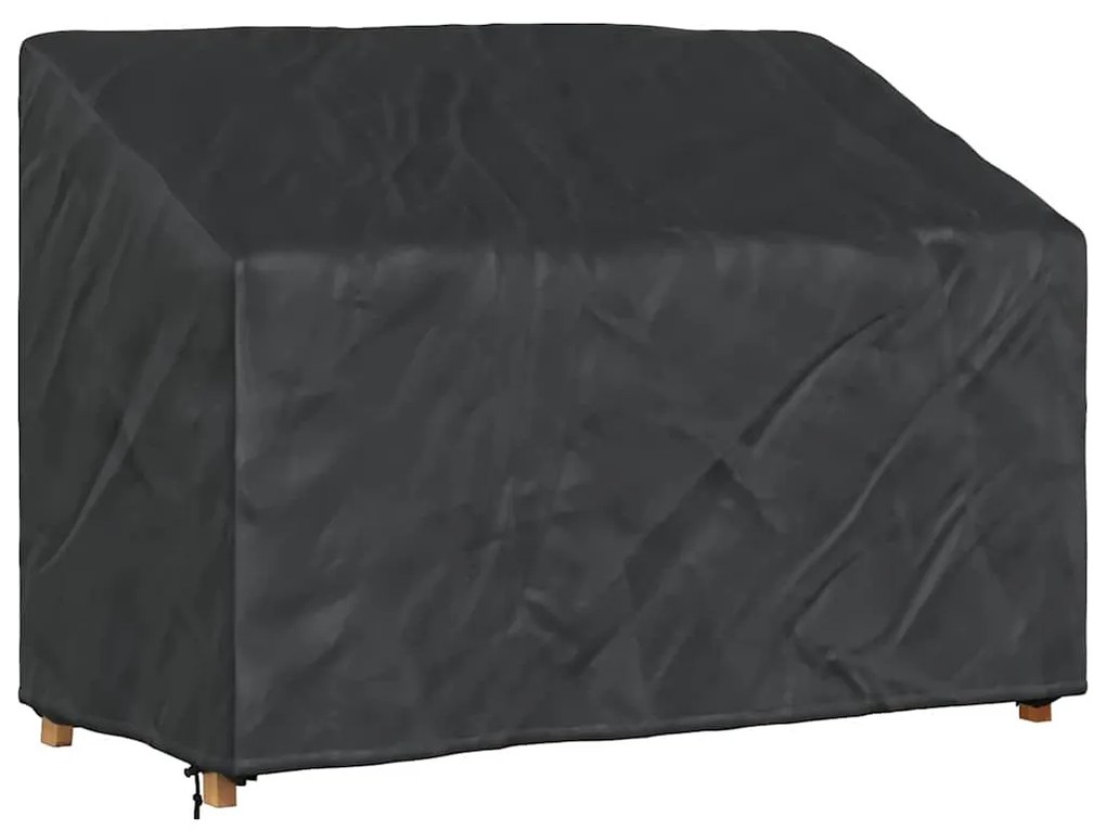 vidaXL Κάλυμμα Παγκάκι Κήπου Μαύρο 134 x 70 x 65 / 94 cm Ύφασμα 600D