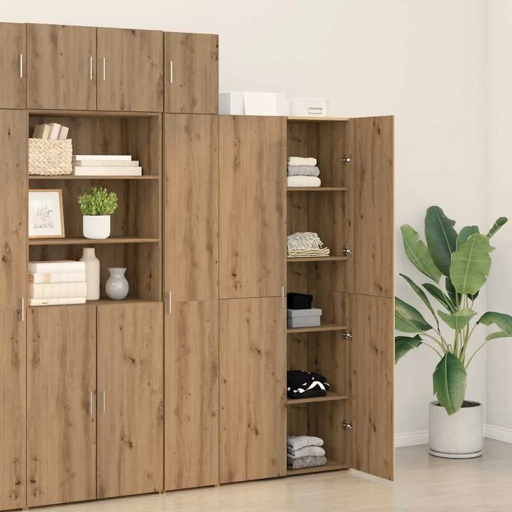 vidaXL Highboard artisan δρυς 40 x 42,5 x 185 εκ. Επεξεργασμένο ξύλο