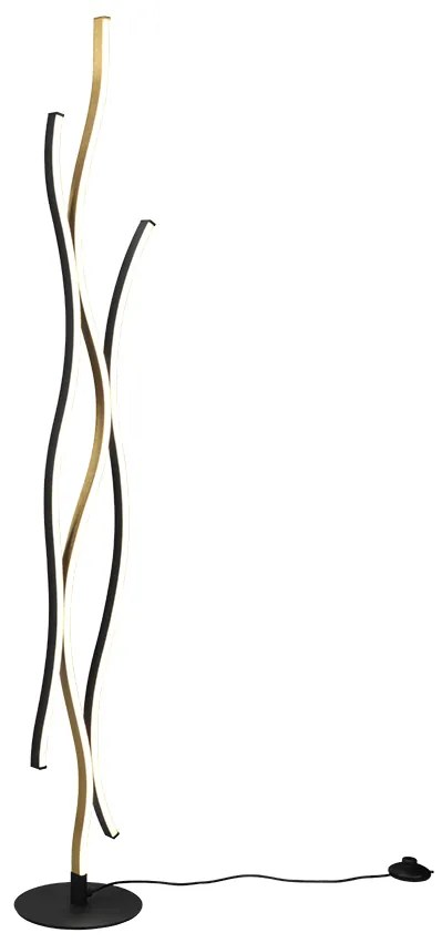 Φωτιστικό Δαπέδου Brass Matt 20xH138cm Led 28w 2300+3000+4000K 3250lm Trio Lighting Blaze 441210308