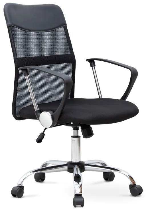 Καρέκλα γραφείου Franco Megapap με ύφασμα Mesh χρώμα μαύρο 59x57x95/105εκ. - 0223108
