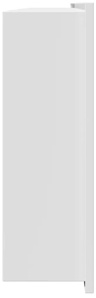 vidaXL Νίτσα Μπάνιου Λευκό 90 x 30 x 9.5 εκ. Ανοξείδωτο ατσάλι