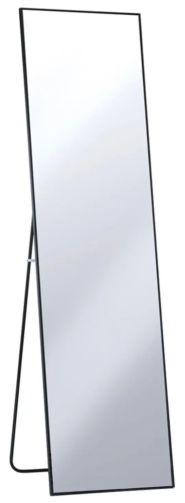 Καθρέπτης Δαπέδου Μαύρο Μέταλλο/Γυαλί 46x168cm-06511337