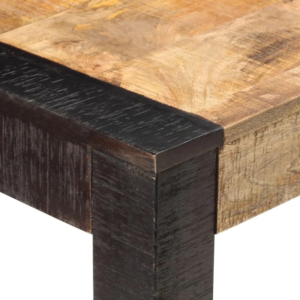 vidaXL Τραπεζαρία 120 x 60 x 76 εκ. από Μασίφ Ακατέργαστο Ξύλο Μάνγκο