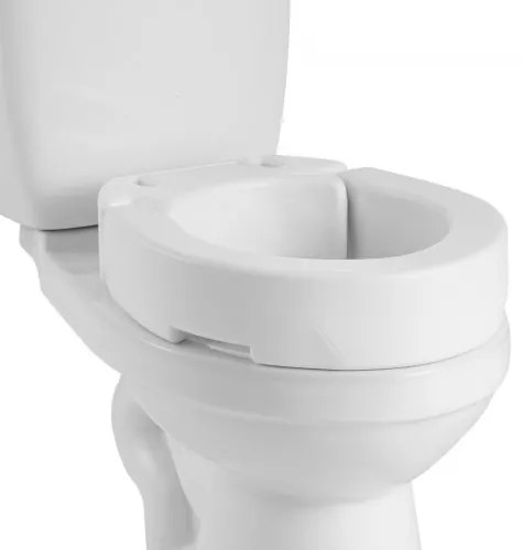 VEVOR Raised Toilet Seat, 136.1 kg Load Capacity, 88.9 mm Lift Height, Commode Elevated Toilet Seat Riser with Enlarged Opening for Seniors, Elderly, Handicap, Disabled, and Adults, Fits Round Bowl