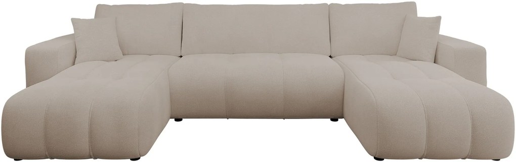 Γωνιακός καναπές Furyn U-Mpez Skouro - 312.00Χ145.00Χ72.00cm