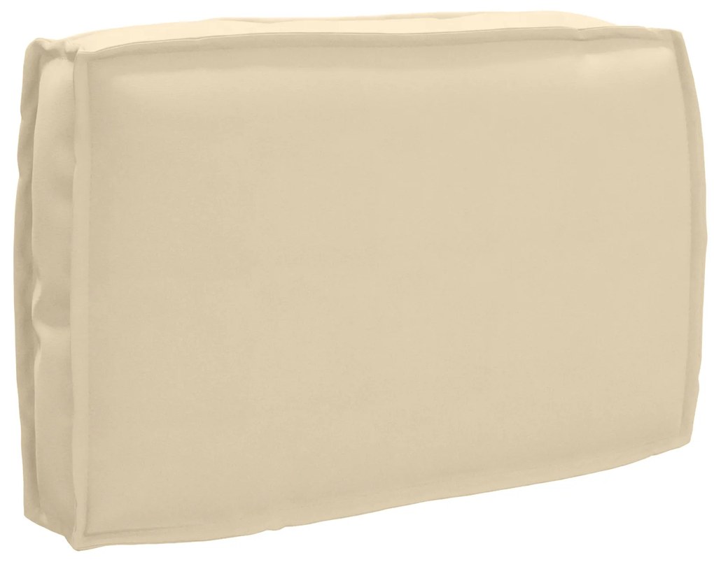 vidaXL Μαξιλάρι Παλέτας για Πλάτη Μπεζ 60x40x12 εκ. Ύφασμα Oxford