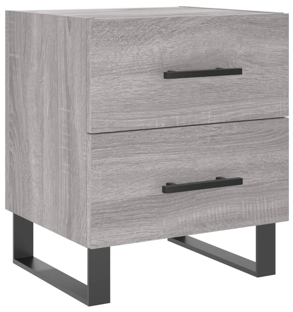 vidaXL Κομοδίνο Γκρι Sonoma 40 x 35 x 47,5 εκ. από Επεξεργασμένο Ξύλο