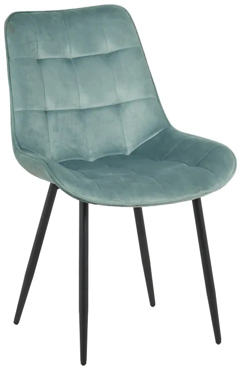 Καρέκλα Berne pakoworld βελούδο σε φυστικί απόχρωση 53x62x84εκ