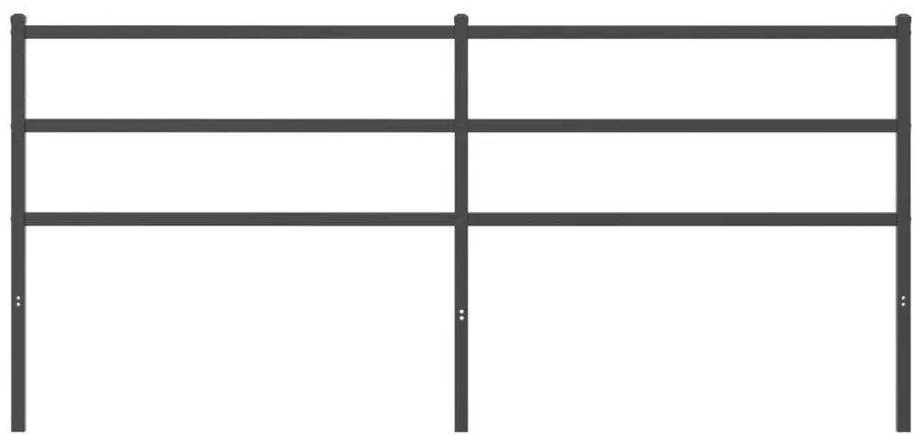 vidaXL Κεφαλάρι Μαύρο 193 εκ. Μεταλλικό