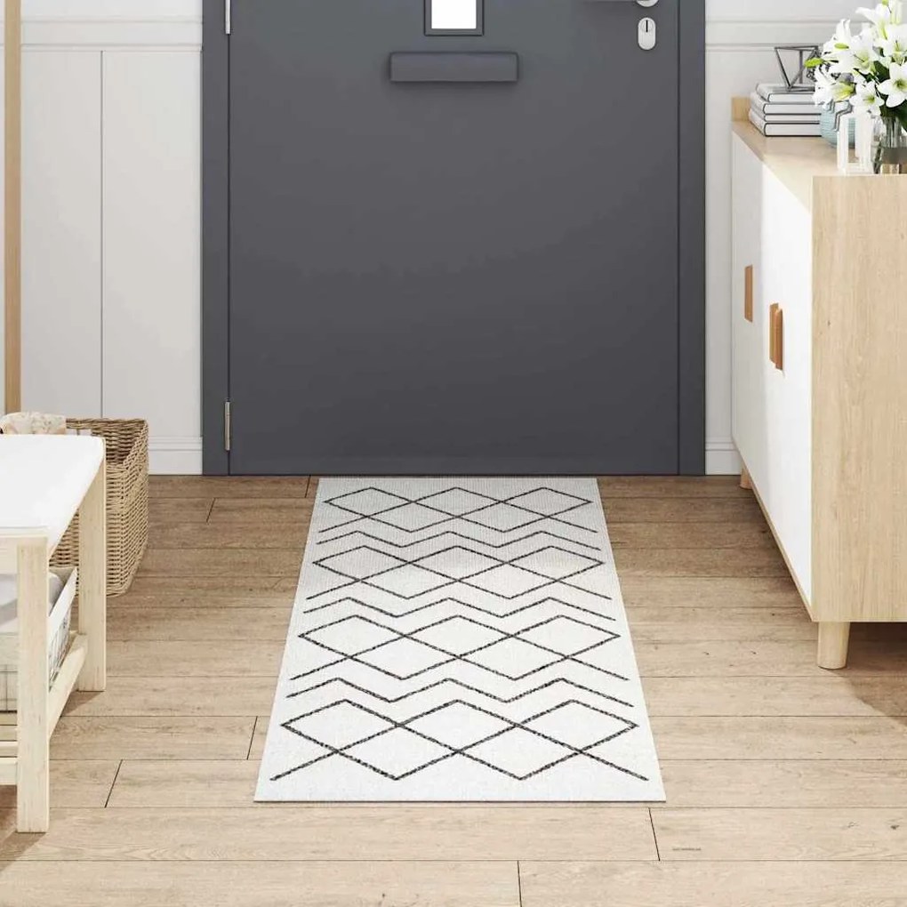 vidaXL Χαλί Κουζίνας Geometric Γεωμετρικό 60 x 180 cm Βελούδο