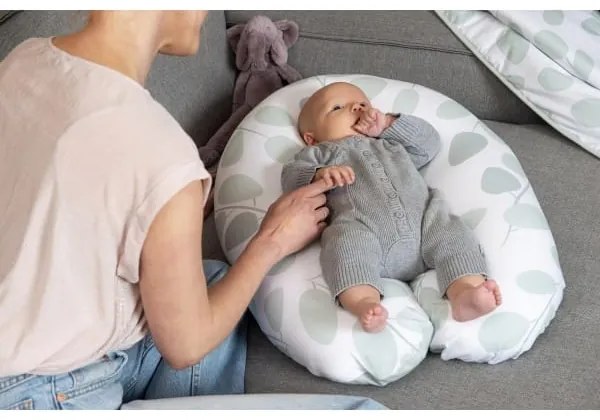 Μαξιλάρι θηλασμού “BUDDY LEAVES AQUA GREEN” Doomoo