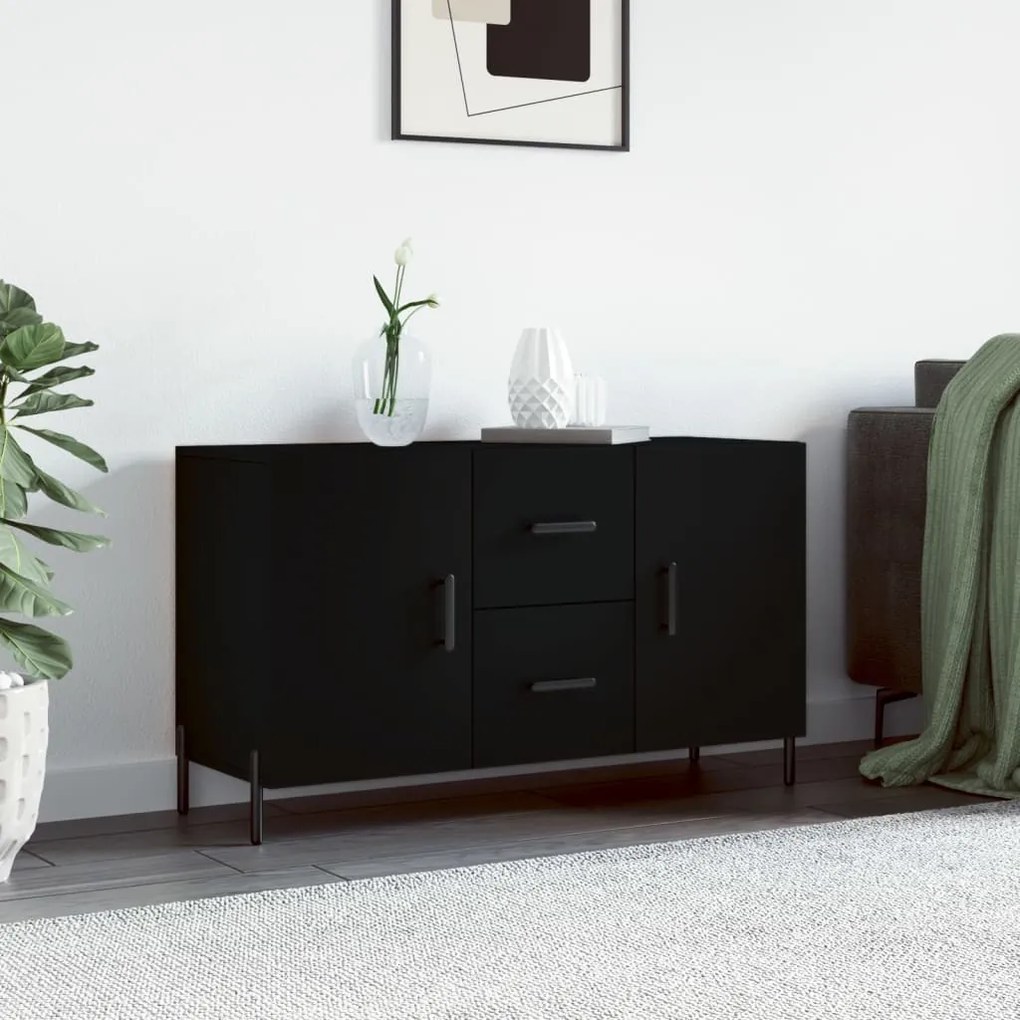 vidaXL Ντουλάπι Μαύρο 100x36x60 εκ. από Επεξεργασμένο Ξύλο