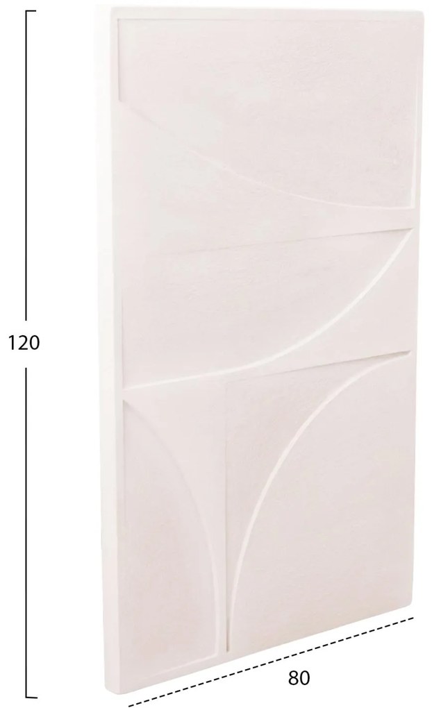 Πίνακας C4505 σειρά Santorini MDF σε Υπόλευκο χρώμα 80x4(πάχος)x120Υεκ. 80x4x120 εκ.