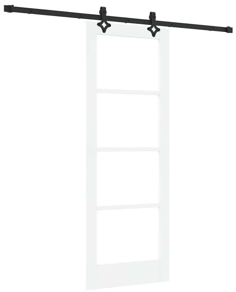 vidaXL Συρόμενη Πόρτα ORKDAL Λευκό 73.5 x 198.5 εκ. Ξύλο και μέταλλο