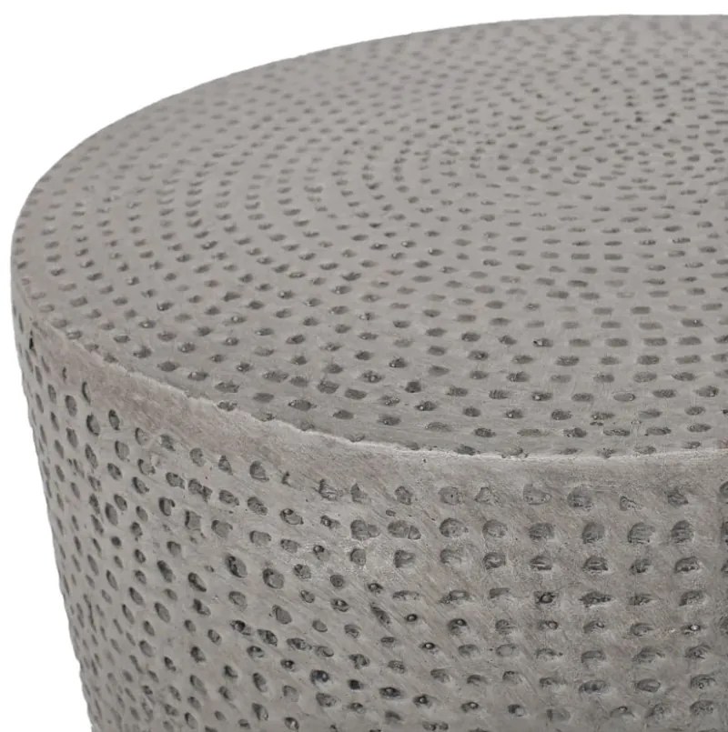 AFRICA SIDE TABLE ΓΚΡΙ 36x36xH45cm - 04-1215