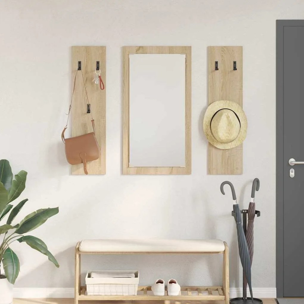 Τοίχου Κρεμάστρα Επιτοίχιο Δρύς Sonoma 96 x 1,5 x 90 εκ