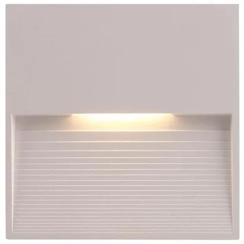 Απλίκα Φωτιστικό Τοίχου SLIM LED 3W 120X120X12 3000K IP65 145-52101 Eurolamp 145-52101 Λευκό