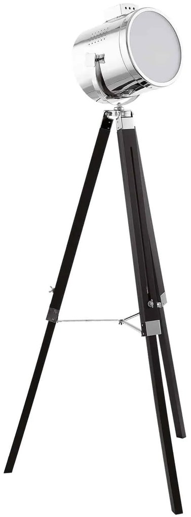 Φωτιστικό Δαπέδου Upstreet 94368 Black Eglo Μέταλλο,Ξύλο