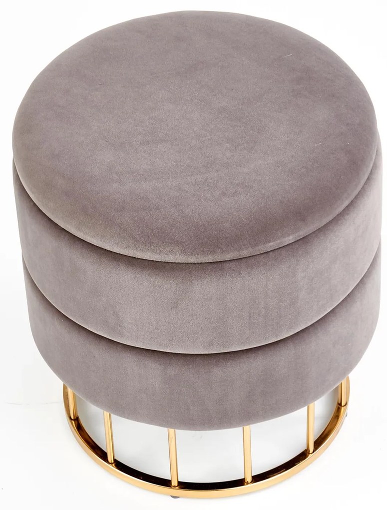 MINTY stool, color: grey DIOMMI V-CH-MINTY-PUFA-POPIEL