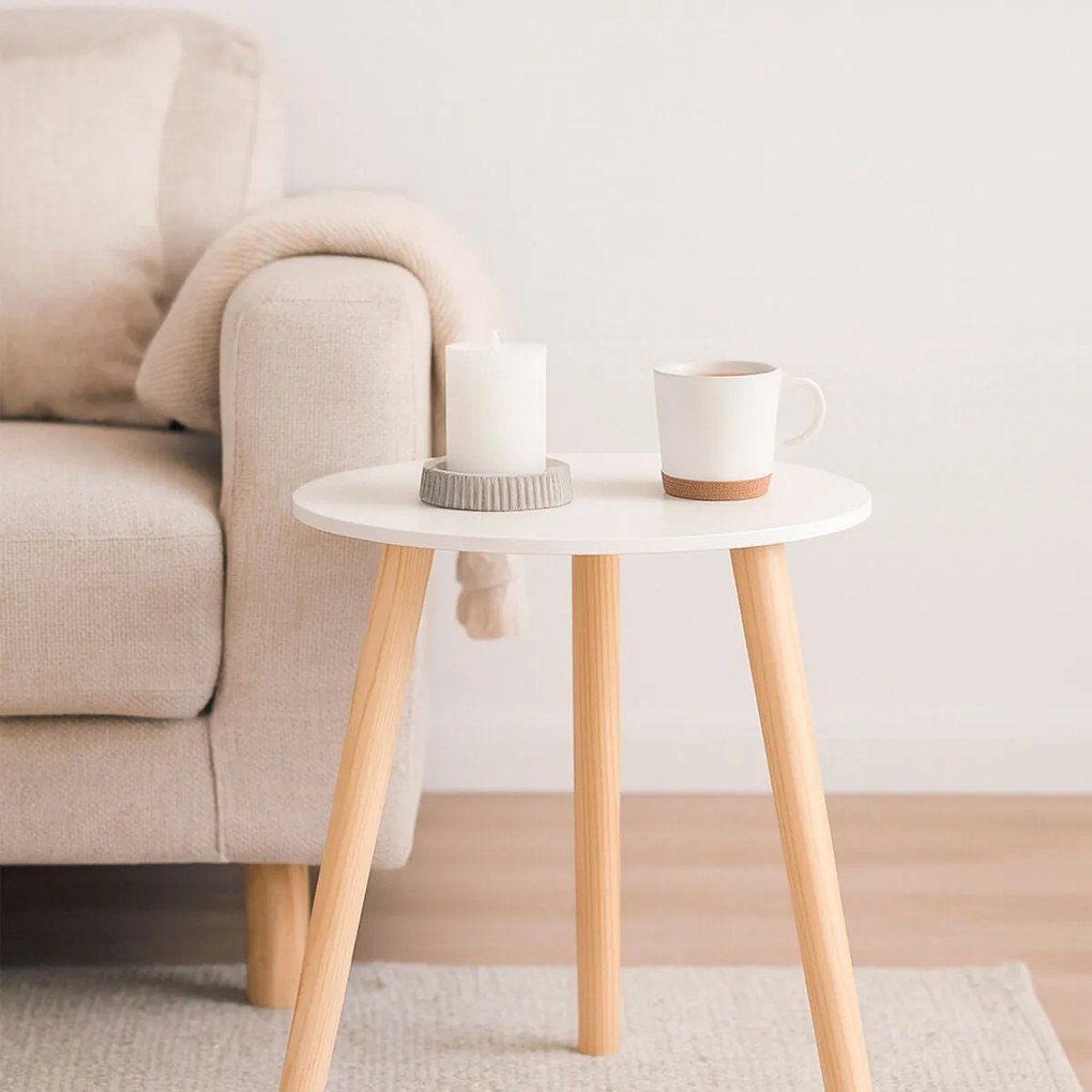 Βοηθητικό Τραπέζι Max Home Λευκό 35 x 40 x 35 cm (x6)