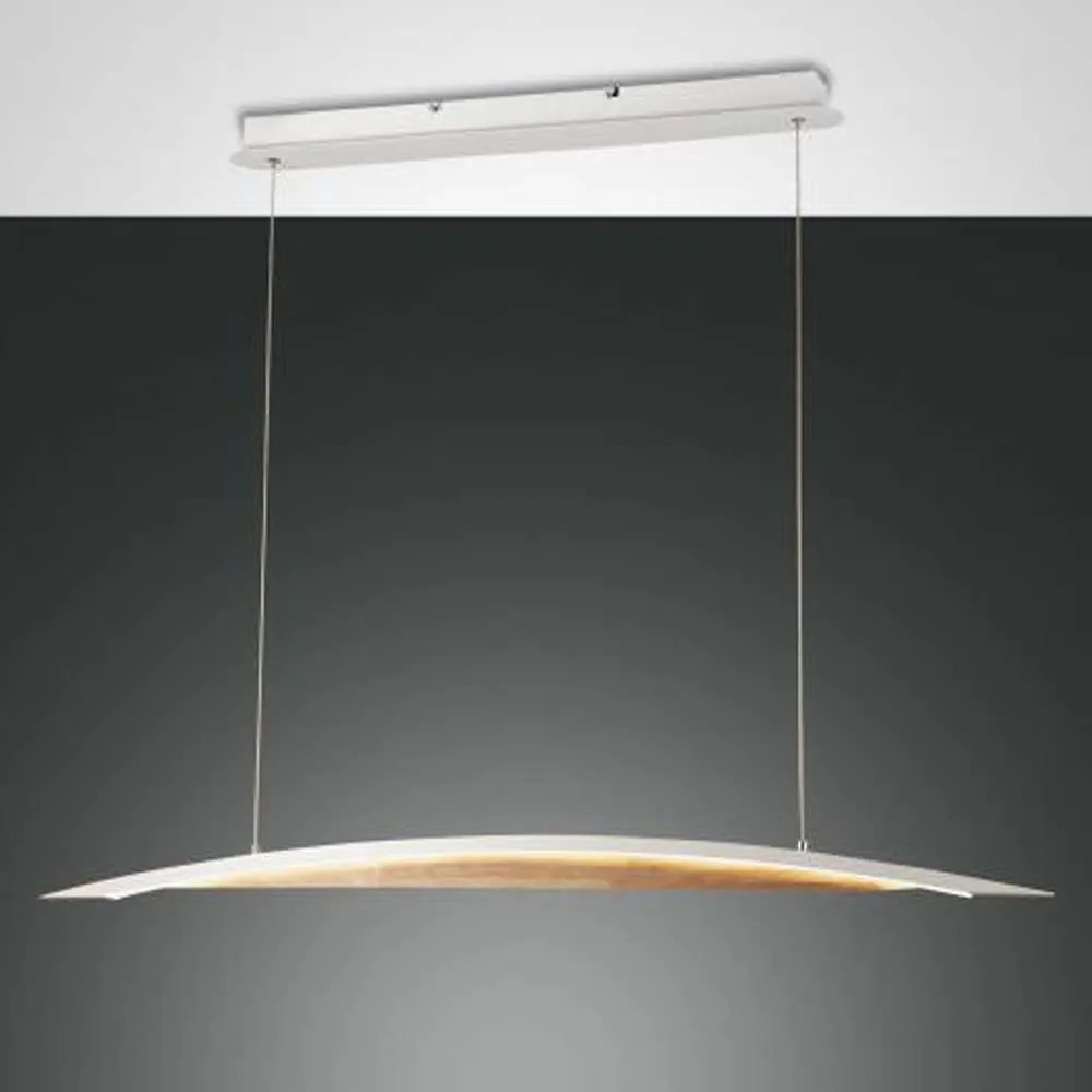 Φωτιστικό Οροφής - Ράγα Cordoba 3697-40-102 36W Led 110x200cm White Fabas Luce Μέταλλο,Ξύλο