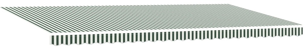 vidaXL Τέντα with Πράσινο και λευκό 600 x 300 εκ Πράσινο και λευκό