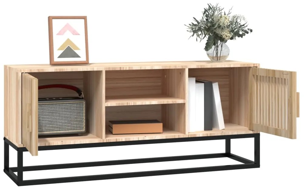 vidaXL Έπιπλο Τηλεόρασης 105 x 30 x 45 εκ. Επεξεργασμένο Ξύλο/Σίδερο