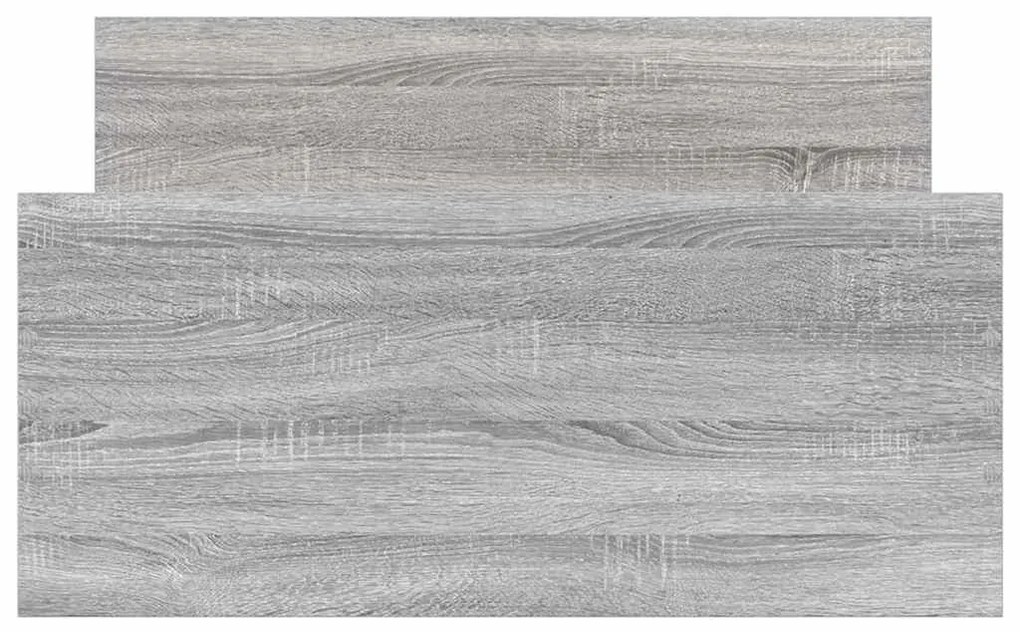 vidaXL Πλαίσιο Κρεβατιού Γκρι Sonoma 75x190 εκ Επεξ. Ξύλο Small Single