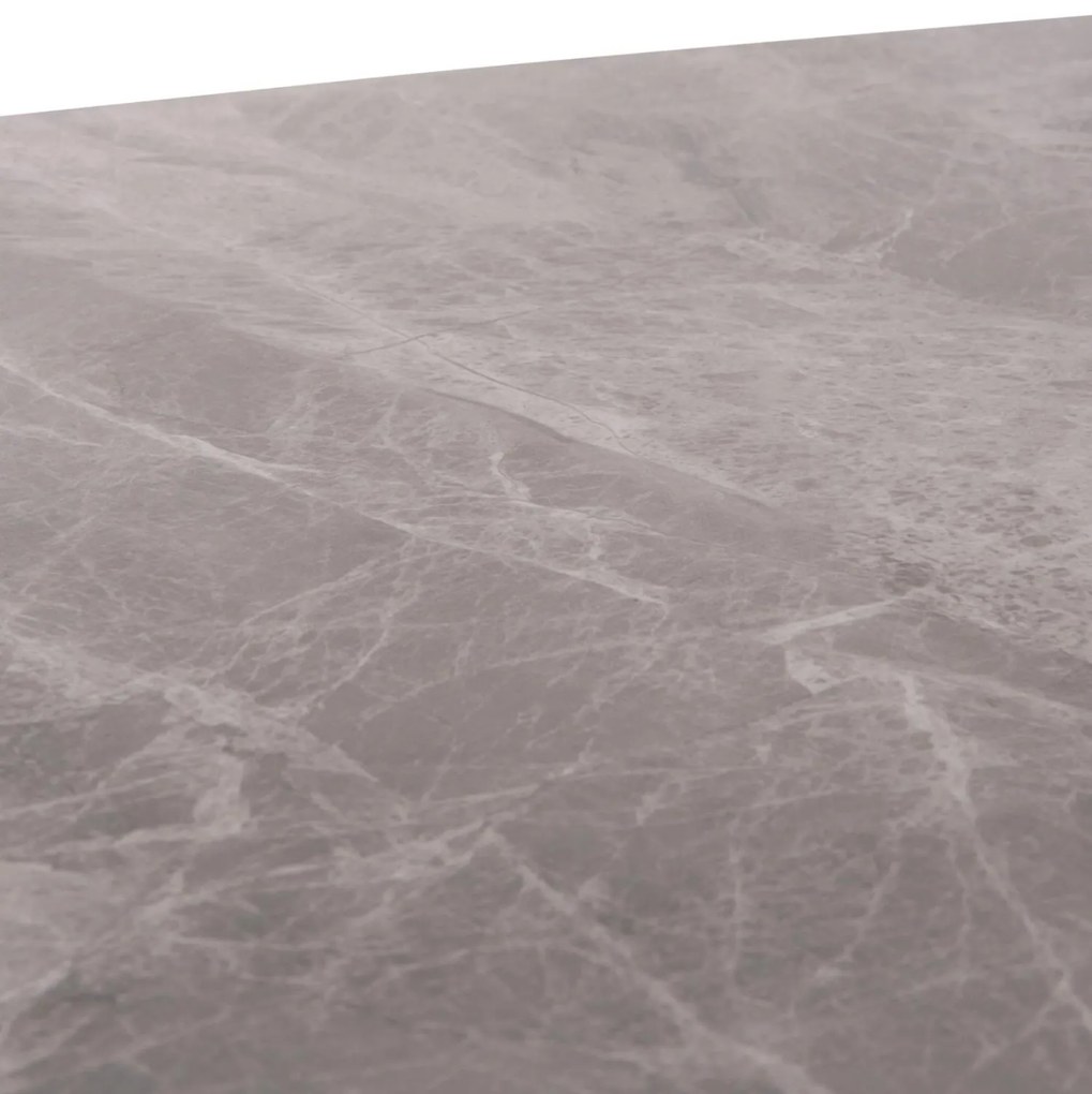 Τραπέζι RAVEN ΙΙ Κεραμικό TOP με Όψη Γκρί Μάρμαρο 160x80x74Υεκ. 160x80x74 εκ.
