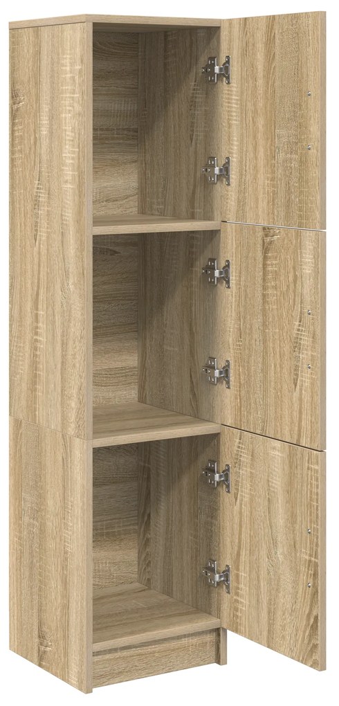 vidaXL Ψηλή Ντουλάπα Sonoma Δρυς 31,5 x 32 x 124 εκ Επεξεργασμένο ξύλο